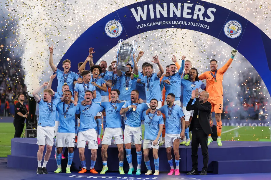 Manchester City winning the Premier League